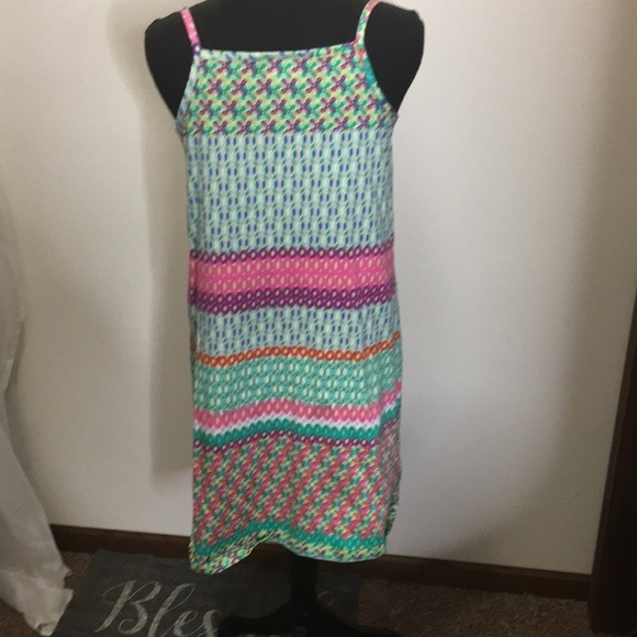 Hanna Andersson women’s/teens  multi pattern ruff front dress​ - Picture 4 of 8